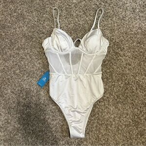 Cupshe White One Piece Swimsuit